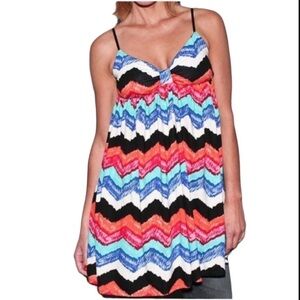 Vans Striped Skater Babydoll Dress Multicolored Size Small